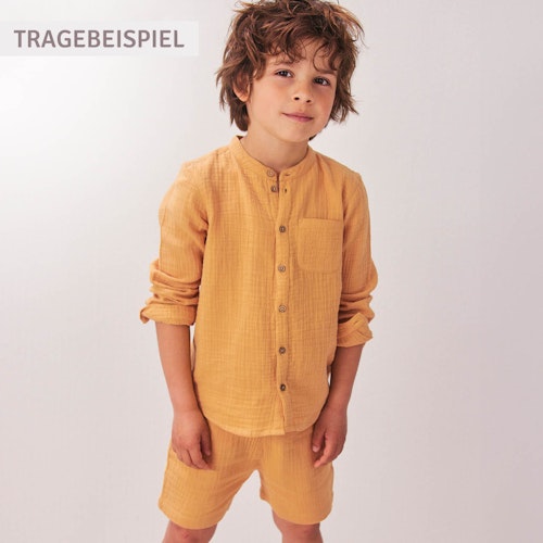 Leichte Musselin Shorts honiggelb