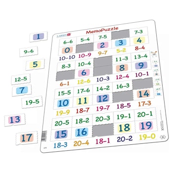 Lernpuzzle Zahlen 1-20 für Kinder ab 5 Jahre