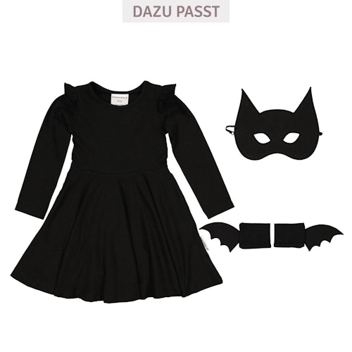 Ausgestelltes Kleid mit Volantärmeln