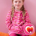 Vorschaubild Sportliches Hoodie Sweatkleid Herzen