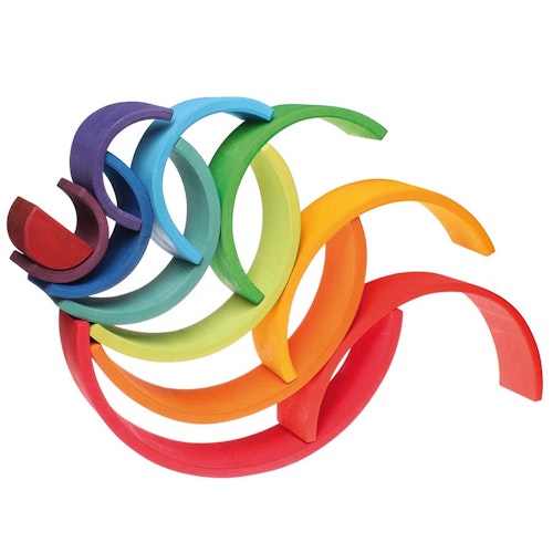 Regenbogen gross Grimms 12 teilig 35,5 cm - BUNT