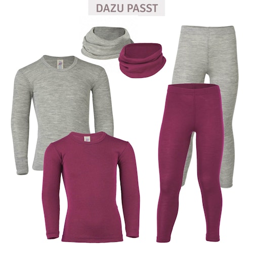 Kinder Leggings Wolle seide