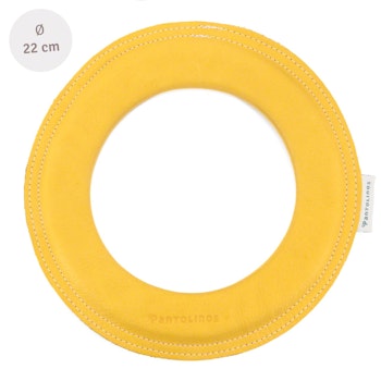 Grosser super weicher Wurfring LOOP Frisbee honey-gelb