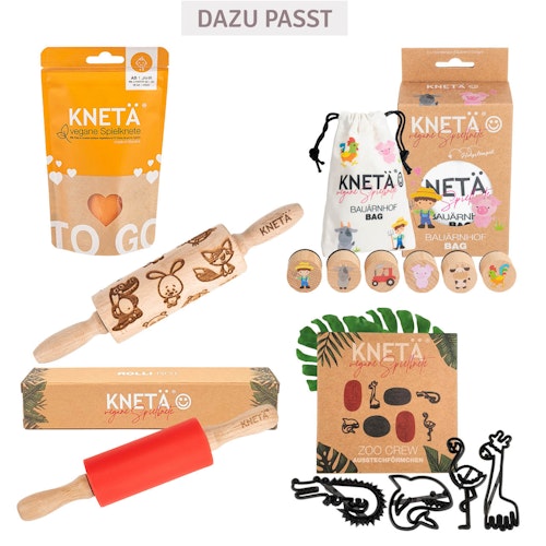 Orange Knete ab 1 Jahr, 100g Beutel