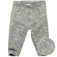 Edle Rippe Leggings Blümchen