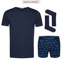 Vorschaubild Socken 4er-Pack uni blau 37/40