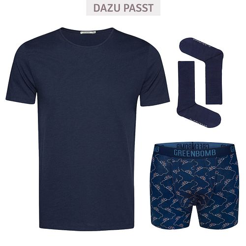 Socken 4er-Pack uni blau 37/40