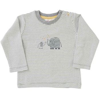 Langarmshirt Elefanten Familie geringelt