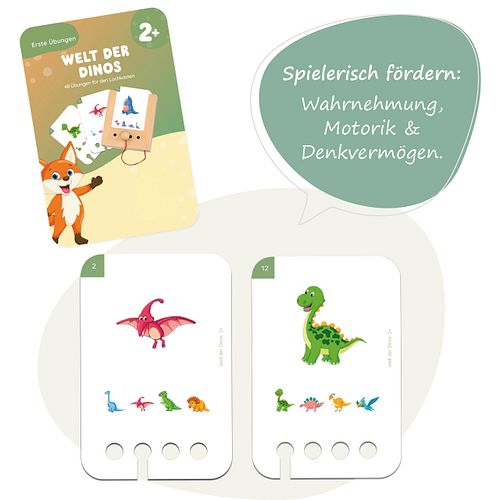 Erste Übungen - Welt der Dinos 2 J. Kartensatz (ohne Lochkasten)