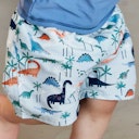 Vorschaubild Badeshorts mit Schwimmwindel Dinos