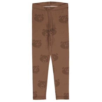 Jersey Leggings einfarbig braun Bären