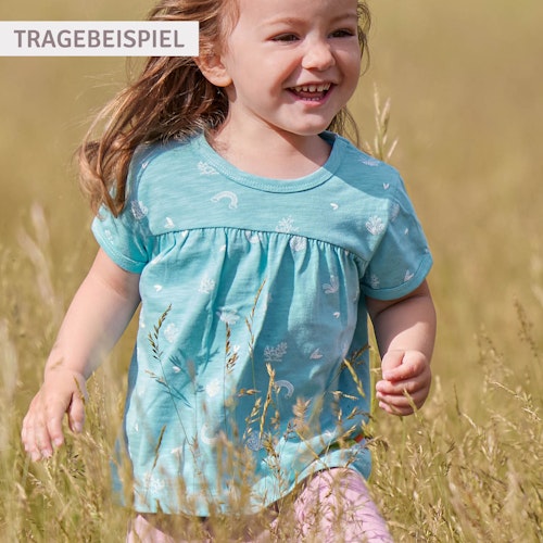 Leichtes Slub Jersey Shirt kurzarm