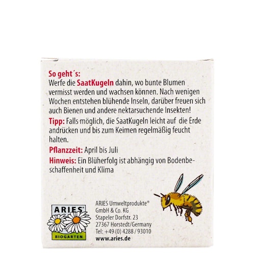 Saatkugeln im 4er Set – essbare Blüten