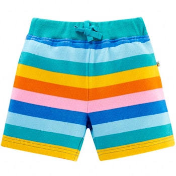Robuste Sweat Kinder Shorts Streifen Rainbow