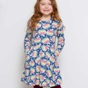 Vorschaubild Punkte Skater Kleid langarm