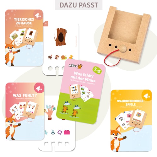 Kartensatz Wahrnehmungsspiele ab 4 Jahren (ohne Lochkasten)