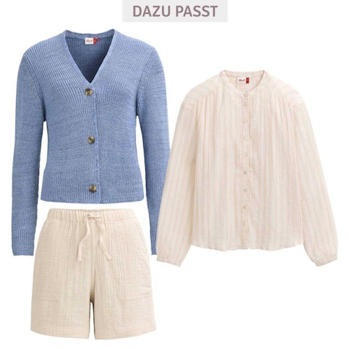 Luftige Damen Musselin Shorts