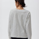 Vorschaubild Damen Langarmshirt Ringel schwarz