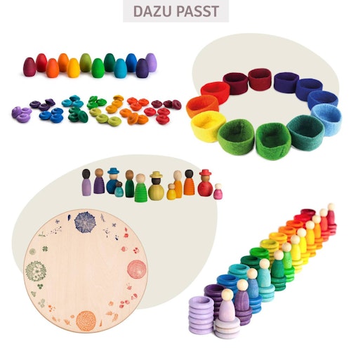 12 kleine Filztöpchen 10 cm