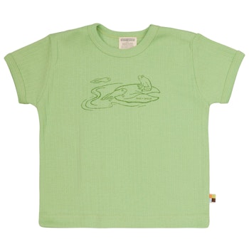Weiches T-Shirt Rippe hellgrün