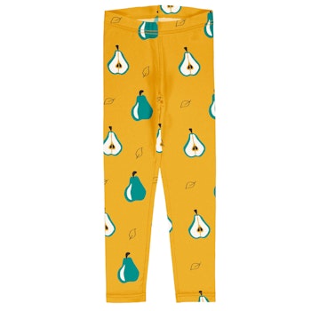 Jersey Leggings gelb mit Birnen