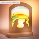 Vorschaubild Transparent Hasen Osterdeko