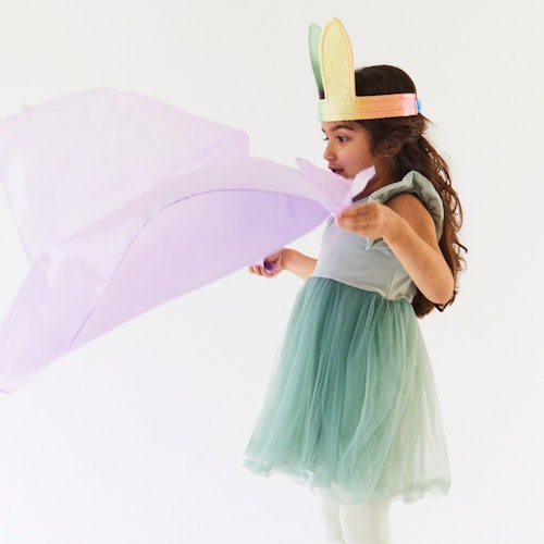 Spieltuch Seide Orchideen-lila mittel 89 x 89 cm