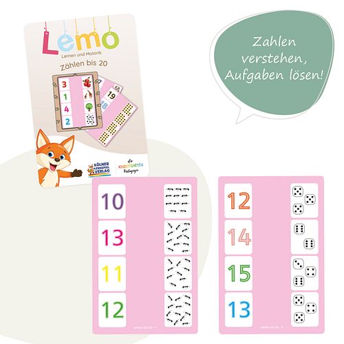 Lemo Kartensatz Zählen bis 20 ab 5 J.