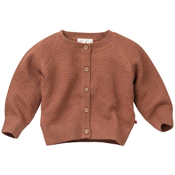 Strukturierte Strickjacke dehnbar rosa