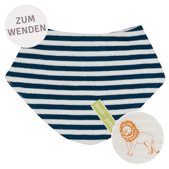 Wende-Dreiecktuch Streifen marine