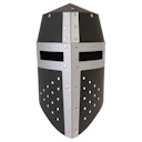 Vorschaubild Ritterhelm Aragon schwarz/silber aus Spezialkarton