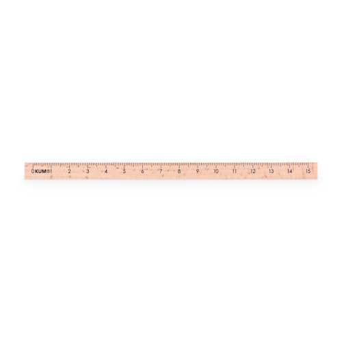 Holz-Lineal 15 cm Quadratlineal