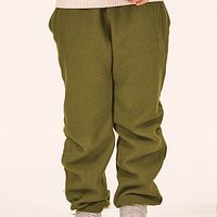 Bequeme Hose Jersey Rib olive-grün 110/116