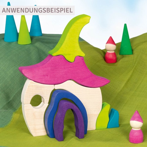Feenhaus Holzbauklötze ab 3 Jahren, 10 Teile