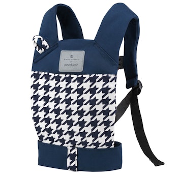 Kinder Puppentrage multifunktional - navy gemustert