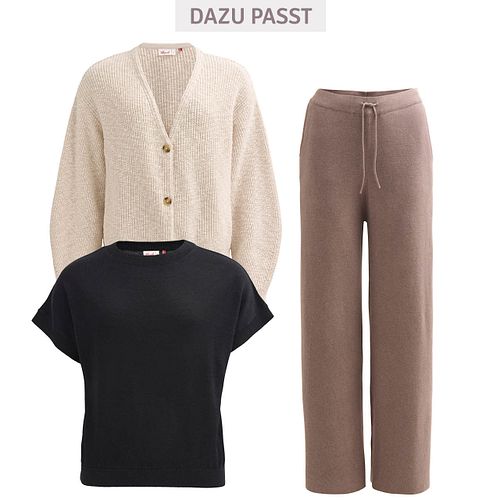 Damen Strickpullover kurzarm