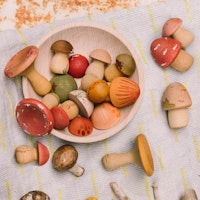 Holzfiguren Set 18 Teile Muschroom Grove