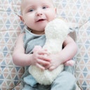 Vorschaubild Plüsch Entchen rosa blau 20 cm