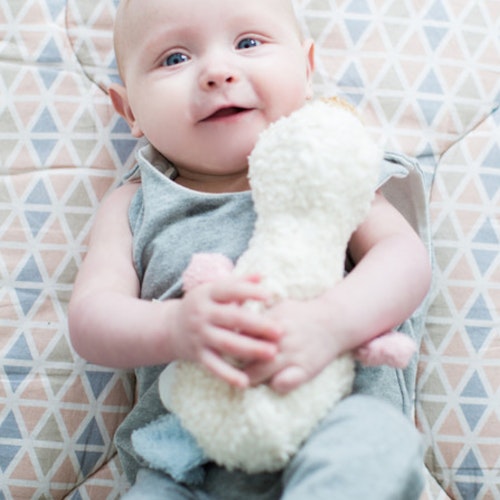 Plüsch Entchen rosa blau 20 cm