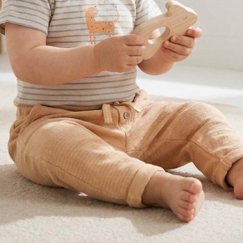 Hochwertige Sweathose uni honiggelb