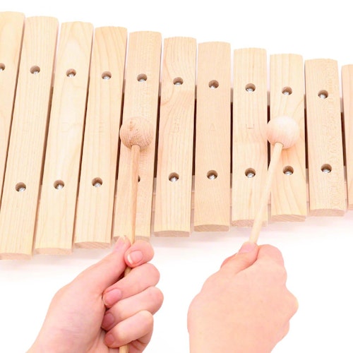 Xylophon mit 13 Ahorn Klangplatten für Kinder ab 3 Jahre