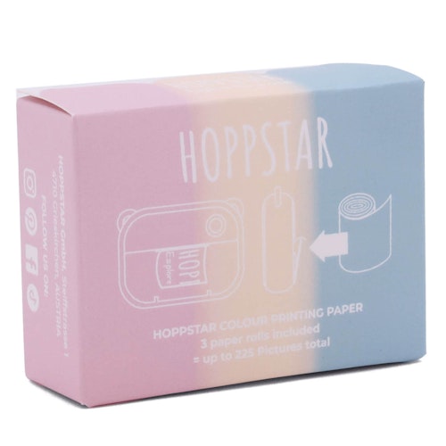 3er Pack farbige Thermodruckrollen für Artist Kamera