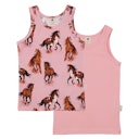 Vorschaubild Baumwoll Unterhemden im Doppelpack rosa Pferde