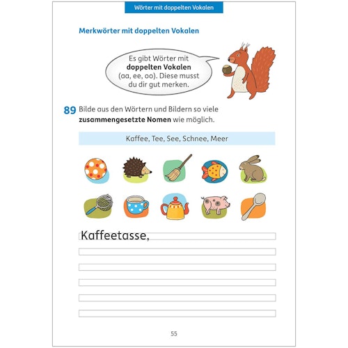 Deutsch Rechtschreibung und Diktate 3. Klasse Übungsheft