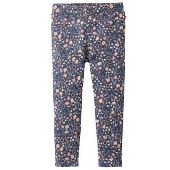 Softe Sweat Treggings Blümchen nachtblau