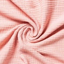 Vorschaubild 105 x 105 cm grosses Mulltuch Biobaumwolle rosa