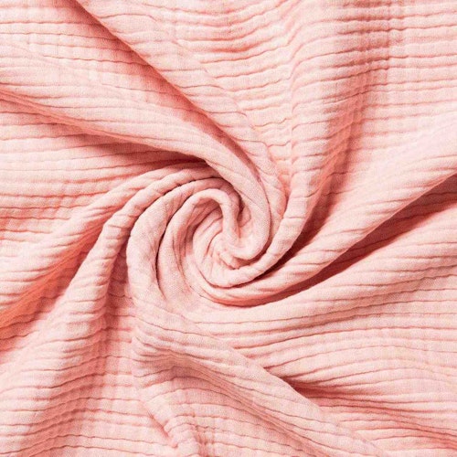 105 x 105 cm grosses Mulltuch Biobaumwolle rosa