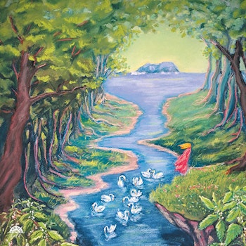 Folie Kapitein Kalk – Wilde Schwäne