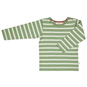 Grünes Edles Shirt langarm gestreift