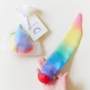 Vorschaubild Kleiner Schweifball aus Seide Regenbogen